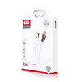 Кабель USB -XO- NB229 (Type-C, 1м, плетеный, белый)