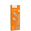 Кабель USB HOCO X107 Favor (USB/ Lightning, 1м, пластик, серый)