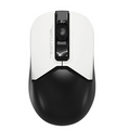 Мышь A4Tech Fstyler FG12S Panda оптическая, беспроводная, Радио USB, офисная, черный/ белый (FG12S)