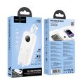 Внешний аккумулятор 20000mAh HOCOJ132A Sabio, USB x1, Type-C x1, USB 18W x1, Type-C PD20 x1, QC3.0, дисплей, пластик, белый