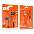 Проводные наушники HOCO M121 Bright, jack 3.5 mm, микрофон, внутриканальные, черный (6942007612661)