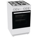 Плита газовая Gorenje GG5A11WF белый (газ-к конфорок, э/ поджиг конф.+дух., конфорок - 4, духовка газовая, решетки чугун)