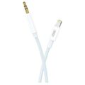 Кабель -XO- 1м, 3.5 Jack - Lightning, Плетеный, Белый, коробка, (6920680827718)