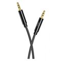 Кабель -XO- 1м, 3.5 Jack(П) - 3.5 Jack(П), Плетеный, Белый, коробка, (6920680827671)