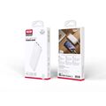 Внешний аккумулятор 10000mAh -XO- PB301, USB x2, Type-C x1, пластик, белый