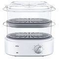 Пароварка Braun FS 5100 белый (850 Вт, ярусов - 3, объем - 6 л)