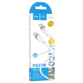Кабель Type-C HOCO X109 Energy PD 27W (Lightning, 1м, силиконовый, белый)