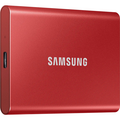 Внешние HDD и SSD Samsung External SSD T7, 500GB, Type-C, USB 3.2 Gen2, R/ W 1050/ 1000MB/ s, 85x57x8mm, Metallic Red (12 мес.)