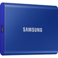 Внешние HDD и SSD Samsung External SSD T7, 500GB, Type-C, USB 3.2 Gen2, R/ W 1050/ 1000MB/ s, 85x57x8mm, Indigo Blue (12 мес.)