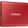 Внешние HDD и SSD Samsung External SSD T7, 1000GB, Type-C, USB 3.2 Gen2, R/ W 1050/ 1000MB/ s, 85x57x8mm, Metallic Red (12 мес.)
