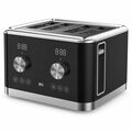 Тостер BQ T4000 черный/ серебристый (850 Вт, количество обжаривания - 7)