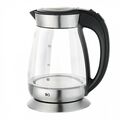 Чайник электрический BQ KT1702G серебристый/ черный (2200 Вт, объем - 2 л, корпус: стекло/ пластик)