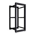 Стойка телекоммуникационная 19" 24U, двухрамная, Ш550xВ1570xГ600-1000мм, черная (NTSS-2POR24U/ 600-1000-BL)
