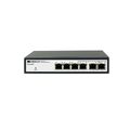 Управляемый PoE-коммутатор 06 портов D-Link OS2406P/ 60W/ A1A (6х1Гбит/ с, 4хPoE, PoE‑бюджет 60 Вт) 2 уровня