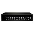 Неуправляемый POE-коммутатор 10 портов NetLan NLS-1110P (10x100Мбит/ с, 8xPOE, PoE‑бюджет 120 Вт) корпус - металл