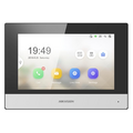 Видеодомофон IP Hikvision, 7 дюймов, 1024*600, черный, карта до32 Gb, WiFi (DS-KH6320-WTE1)