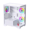 Корпус Bloody BD-CC103F белый без БП mATX 7x120mm 1xUSB2.0 1xUSB3.0 audio bott PSU