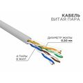 Кабель Cu UTP, Внутренний, 4x2x0.50, бухта 305м., Cat5e, нг(А)-HF, Rexant (01-0069)