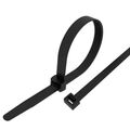 Стяжка кабельная нейлоновая 250x4,8мм, черная (100 шт/ уп) ProConnect (57-0251-5) кратность заказа 10 уп.