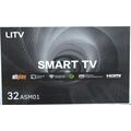 Телевизор 32" LI TV 32ASM01 Smart TV (Андроид 14), HD, 60 Гц, чёрный