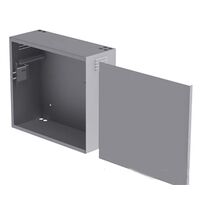 Бокс антивандальный 19" 2U 500x550x150мм, настенный, пенальная дверь, IP20, 15,2кг, до 60кг нагрузки, светло серый (БК-550-з-1-2U/ 115423)