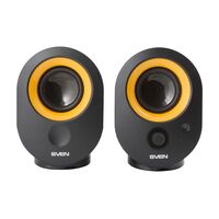 Акустическая система Sven 2.0 SPS-316 4W, mini Jack 3.5 мм + USB, черный (SV-0120316BL)