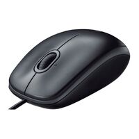 Мышь Logitech B100 оптическая, проводная, USB, черный (910-003357)