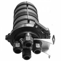 Муфта оптическая тупиковая GJS-1-D с ребрами GJS-8004 (Болт) (4 кассеты на 6/ 12 сварок, емкость до 24/ 48 волокон)