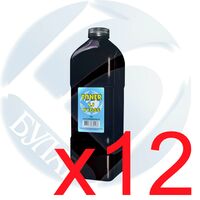 Тонер HP LJ P1005 фл. 1кг. Булат (P1006/ 1505/ 1102w/ 1566/ 1606/ M1120/ 1522/  Canon LBP-3010/ 3100) Упаковка 12 шт.