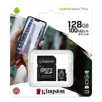 Купить Карта памяти microSDXC 128Gb Kingston UHS-I Class 10 CANVAS Select Plus + адаптер SD (SDCS2/ 128GB) в Симферополе, Севастополе, Крыму