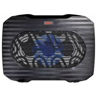 Подставка для ноутбука Buro BU-LCP156-B114 черный 15.6"357x265x33мм 1xUSB 1x 140ммFAN 345г металлическая сетка, пластик черный