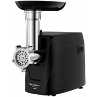 Мясорубка Moulinex ME112832 черный (1600 Вт; скоростей -2; насадки: для шинковки/ тёрка/ колбас; 1.9 кг/ мин)