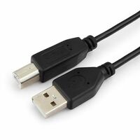 Кабель для принтера USB-A 2.0 - USB-B 1,8м, Гарнизон , черный (GCC-USB2-AMBM-1.8M) пакет.