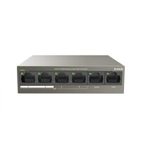 Неуправляемый POE-коммутатор 06 портов: Tenda TEF1106P-4-63W (6x10/ 100 ;4xPOE ; PoE‑бюджет 63 Вт) корпус - металл