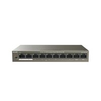 Неуправляемый POE-коммутатор 10 портов: Tenda TEF1110P-8-63W (10x10/ 100 ;8xPOE ; PoE‑бюджет 63 Вт) корпус - металл