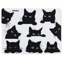 Коврик для мыши Smartbuy Cat-1 M офисный, резина+ткань, 360x270x3 мм (SBMP-CAT-01)