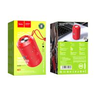 Портативная колонка  HOCO HC1 Trendy sound 5W, красный, BT, miniJack 3.5, USB, FM приемник, Пластик (6931474740182)