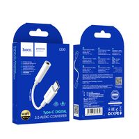 Адаптер HOCO LS30 Digital (Белый) Type-C на 3.5мм аудио конвертер
