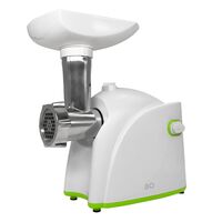 Мясорубка BQ MG1002 белый/ зеленый (1400 Вт; скоростей - 1; насадки: для колбас/ кеббе; 1.6 кг/ мин)