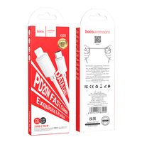 Кабель Type-C HOCO X88 Gratified PD (Lightning, 1м, пластик, Белый)