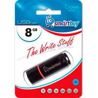 Флеш-накопитель Smartbuy 8Gb USB2.0 Crown Черный (SB8GBCRW-K)