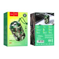 Портативная колонка  HOCO HC1 Trendy sound 5W, камуфляж, BT, miniJack 3.5, USB, FM приемник, Пластик (6931474740212)