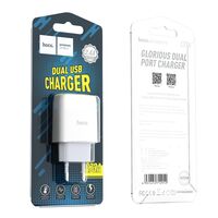 СЗУ HOCO C73A Glorious (2xUSB, 2.4А, белый)