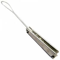 Зажим натяжной, для плоского кабеля FTTH (диаметр 12х6 мм, нагрузка до 1,2 кН) ODWAC-22 нержавеющая сталь, Упаковка 100 шт