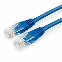 Патч-корд UTP-RJ-45, биметалл, 1,5 м, Cat5E, Patch, синий (CH-PC-CCA-U5e-B-1.5m) упаковка 10 шт.