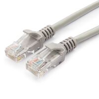 Патч-корд UTP-RJ-45, медь, 1 м, Cat5E, Patch, серый (CH-PC-CU-U5e-G-1m) упаковка 10 шт.