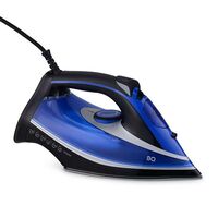 Утюг BQ SI1004 черный/ синий (3000 Вт, подошва - керамика, паровой удар - 200 г/ мин, 1,6 м)
