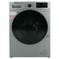 Стиральная машина фронт./ с паром Kraft KF-MDS12147G серебристый, 12 кг, инвертор, глубина - 59 см, отжим - 1400 об/ мин
