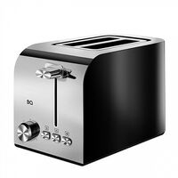Тостер BQ T2000 черный/ серебристый (850 Вт, количество обжаривания - 7)