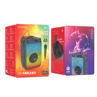 Портативная колонка Borofone BP10 Fireworks outdoor 20W, черный, BT, miniJack 3.5, USB, FM приемник, Пластик (6974443389357)